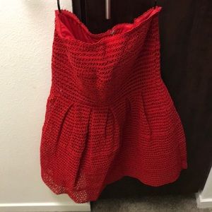 Doll strapless cocktail dress